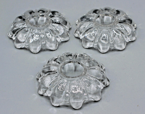 Anciennes bobeches verre - anciennes,