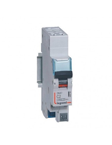Disjoncteur dnx3 2a 6ka - 1p+n,