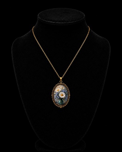 Collier vintage plaqué 18 - collier,