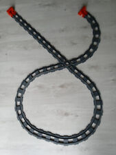 Lego dulpo gris foncé rail courbes ,rail droites , croisement , arrets rouge