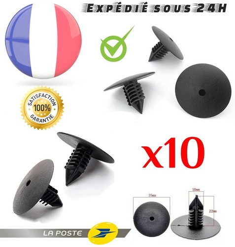 Clips fixation garniture - 10,