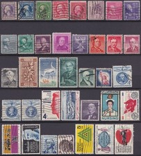 Etats unis lot - unis, timbres