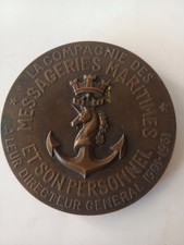 Médaille en bronze de la Compagnie des Messageries Maritimes