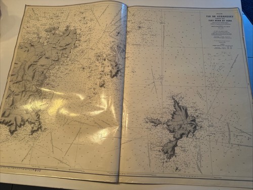 Carte marine plastifiée rare - carte,