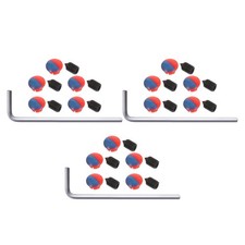 1 ensemble de bouchons de robinet d'eau chaude froide avec indicateurs