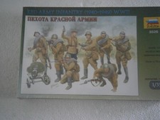 MAQUETTE FIGURINE RUSSE SOVIET INFANTRY (1940 - 1942) WW2 ZVEZDA 1/35