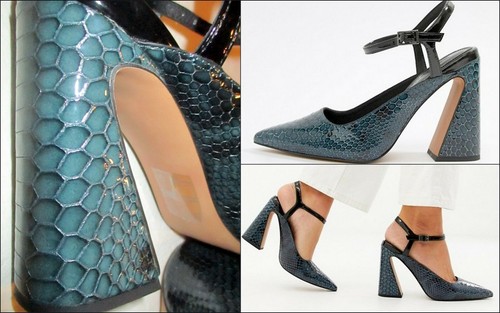 Neufs escarpins cuir asos - cuir.,