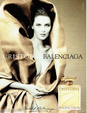 PUBLICITE ADVERTISING 096  1999  Balenciaga   parfum femme Cristobal