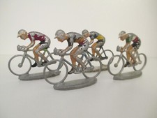 LOT de 4 CYCLISTE Velo Petit Coureur Tour de France TDF QUIRALU ALU Modele 1