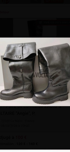 Cuissardes cuir zadig - cuir,