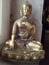 Belle statue Bouddha en bronze