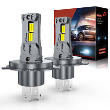 H4 Ampoules de phares à LED faisceau haut+bas 6500K blanches Anti-erreur Kit