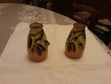 2 VASES CERAMIQUE VALLAURIS PROVENCE CIGALE   SIGNE TESS  LA FONTAINE DU...