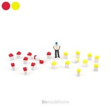 HO Lot Bornes Kilométriques 1/87 H0 Décor Route Réseau Train Voitures Diorama