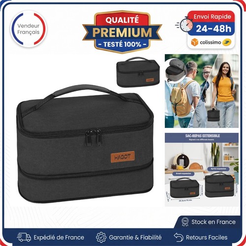 Sac isotherme repas extensible