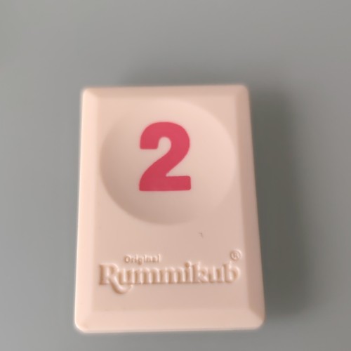 Tuile chiffre rouge rummikub - 2,