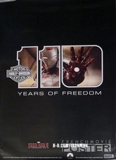 IRON MAN 3 - MOTOR HARLEY DAVIDSON CYCLES / DOWNEY JR - ORIGINAL US MOVIE POSTER