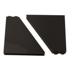2 LEGO Slope 55 6 x 1 x 5 Noir