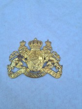 Plaque de casque BAVAROIS a pointe de la garde en laiton en reproduction