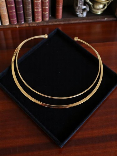 Collier rigide vintage - , doré
