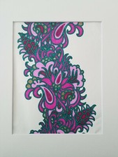 Colorful wall art - paisley