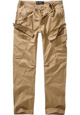 Brandit Pantalons Homme Militaire Coton [ Ö ] L Slim Fit Pantalon Camel