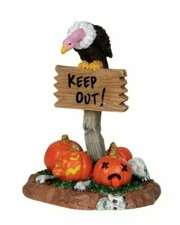 Lemax SPOOKY TOWN 24475 KEEP OUT Figure Brand new