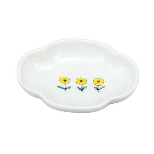 Assiette petite fleurs - fleurs, jaunes
