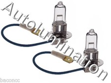 1 Pair H3 55W 6V PK 22s Clear