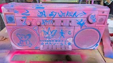 🛢️🦠🎧Vintage Ghettoblaster/Boombox - Toshiba Street 🧢 Artist OnlyOne💥🗽🌈