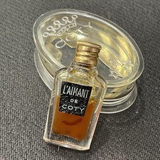 Flacon Miniature parfum « L’Aimant de Coty » avec sa boîte écrin plastique