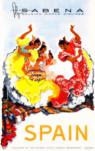 Sabena spain r126 - sabena, poster
