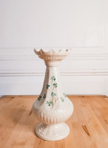 Vase belleek irlande beige - vase,