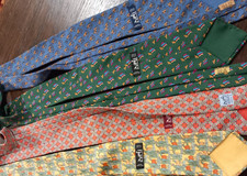 lot de 4 cravates hermes
