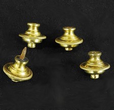 LOT 4 PIEDS DE PENDULE HORLOGE EN BRONZE DORE EPOQUE LOUIS XVI FIN 18 eme SIECLE