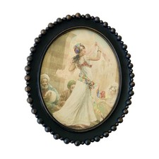 Cadre photo ovale de style