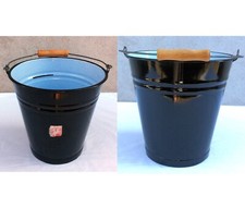 SEAU A EAU EMAIL NOIR - ANCIEN