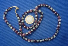B34 Collier Perle Verre