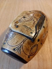 tabatière en corne 19e