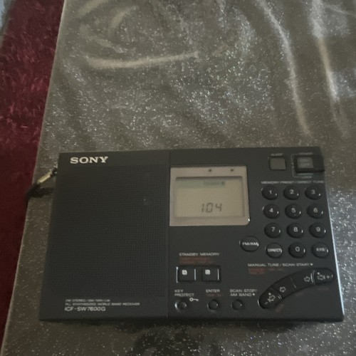 Sony icf sw7600g radio - sony, ondes
