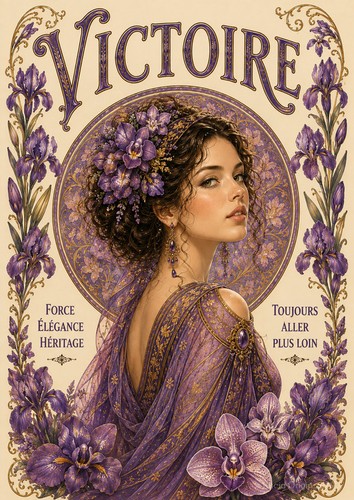 Affiche prénom victoire - affiche,