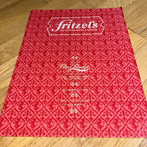 Vintage 1972 fritzel - , fritzel's