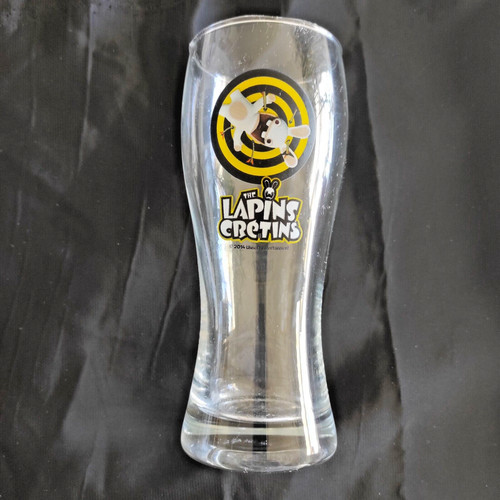 Verre bière lapins cretins - à,