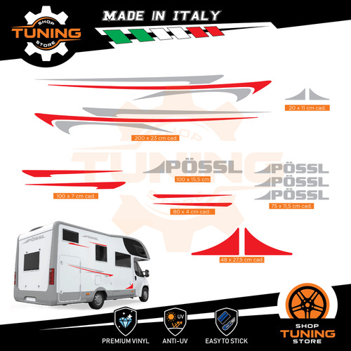Autocollants camper kit - de,