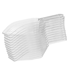  Lot de 12 pelles à glace transparentes en plastique pour congélateur - Petites