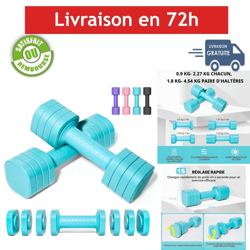 Haltères réglables 1 - 4, en