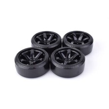 4x AUSTAR Drift Car Tire Wheel Rim Hard Tyre for RC 1/10 Traxxas HSP HPI Car