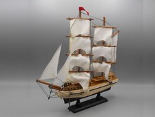 Voilier 2 mats en bois 25 cm