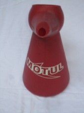 BROC MOTUL EN - PLASTIQUE  GARAGE - ANCIEN  BIDON. PUB MOTUL ANNEE 1950/60