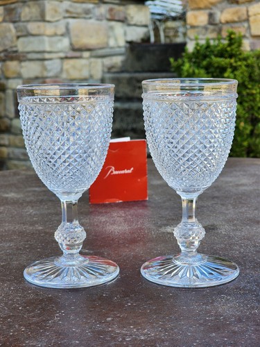 Baccarat paire verre pied - paire,